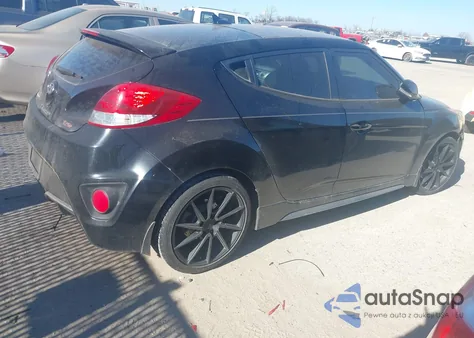 2013 Hyundai Veloster Turbo W/Black z USA, uszkodzony, nr VIN KMHTC6AEXDU158485